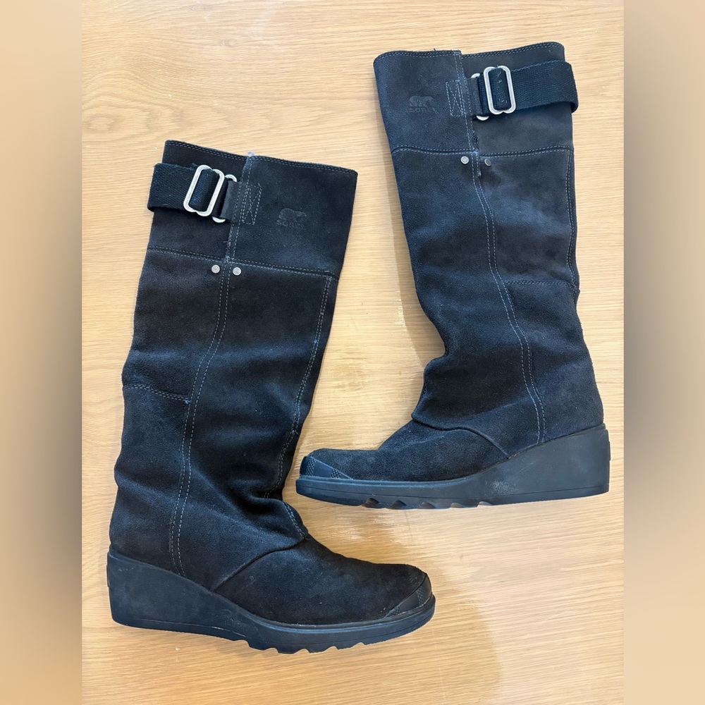 SOREL Toronto Wedge Tall Boots sz 6.5